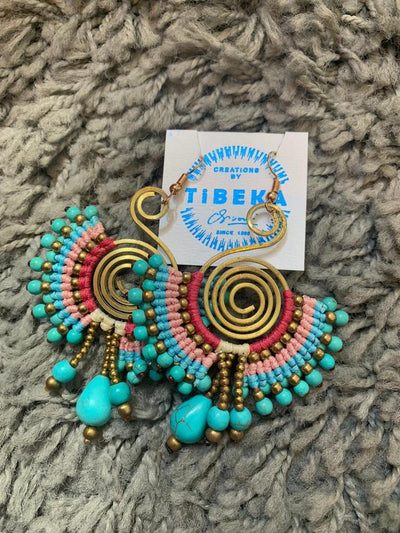 Tribal Peruvian Spiral Earrings